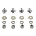 V-Twin 37-1958 Chrome Maltese License Plate Frame Mount Bolt Set