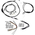 Burly Brand B30-1013 Black Vinyl Handlebar Cable/Line Kit for 16" Ape Hanger