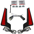Custom Dynamics Fascia LED Panels Black & Red for 14-23 FLHX/FLTRX/FLHRS