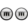 Custom Dynamics PB-45-C Chrome 4.5" ProBeam LED Passing Lamps for Harley
