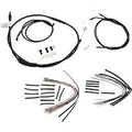 Burly Brand B30-1033 Black Vinyl Handlebar Cable/Line Kit for 12" Ape Hanger