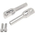 Drag Specialties DS-253541 Chrome Adjustable Designer Peg Mounts