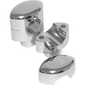LA Choppers LA-7402-01 Chrome 1-1/2" Tall Risers for 1" Handlebars