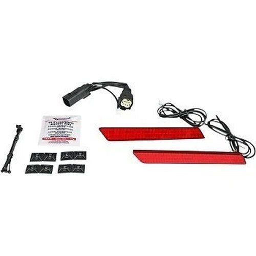 Custom Dynamics Red Lens Dual Color LED Saddlebag Latch Lightz for 14-21 Touring