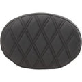 Drag Specialties 0822-0428 Backrest Pad Black Double Diamond Stitch