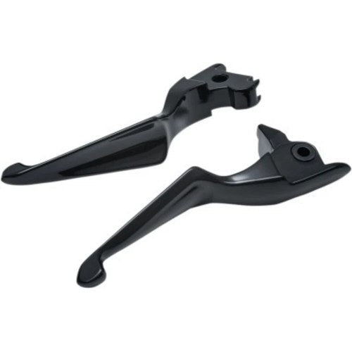 Kuryakyn 1849 Black Boss Blades Wide Clutch Brake Levers Harley Touring 14-16