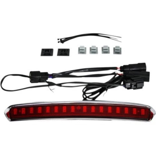 Custom Dynamics High Mount Tour-Pak LED Chrome & Red Lights Harley Ultra 14-23