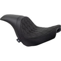 Drag Specialties 0802-1517 Double Diamond Stitch Predator Seat FLSB/FXLR 18-23