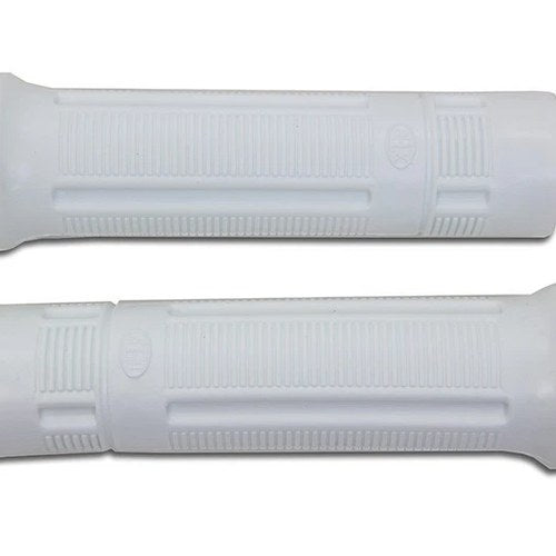 V-Twin 28-0961 White Beck Plastic Hand Grip Set for Early Harley