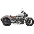Bassani Black Slip-On Mufflers for Indian 15-21 Scout/Sixty & 18-20 Scout Bobber