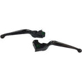 Matte Black Slotted Wide Blade Brake & Clutch Levers Set for Harley Trikes 14-16