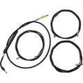 LA Choppers LA-8056KT-19B Black Vinyl Braided Handlebar Cable/Brake Line Kit