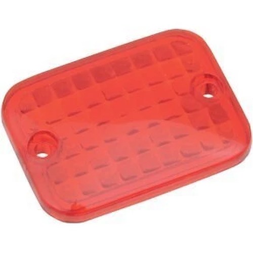 Drag Specialties 2040-0302 Red Rectangular Marker Light Lens Sold Each