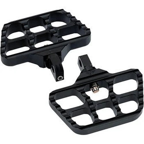 Joker Machine 08-644-1B Black Mini Serrated Floorboards for Harley Male Mount