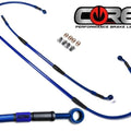 Drz 400S Dual Sport Brake Lines Suzuki 2000-2024 Blue Front-Rear Steel Braided