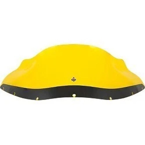 Klock Werks KWW-02-0616 Kolor Flare Windshield- 9" - Yellow - Fxrp