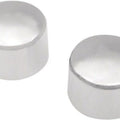 Drag Specialties 0214-0374 Chrome Front Axle Nut Covers for 08-25 Touring