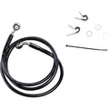 Drag Specialties 1741-2534 +4" Extended Length Black Vinyl Front Brake Line Kit