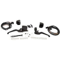 Matte Black Handlebar Control Kit Dual Disc Softail Dyna Road King Sportster