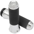 Drag Specialties 0630-1611 Chrome Custom Hand Grips for Harley Electronic Tbw