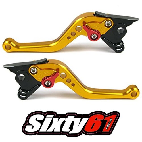 Yamaha R1 Levers 2009-2013 2014 Gold Shorty Brake Clutch Set Adjustable Aluminum