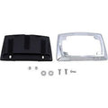 Ciro 70400 Chrome Multi-Fit License Plate Frame for 4 x 7 Motorcycle Plate