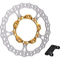 Arlen Ness 300-002 Big Brake Front Left Gold 14" Full Floating Brake Rotor Kit