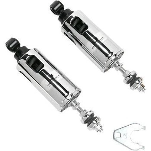 Progressive Suspension Chrome Standard 422 Series Shocks Harley Softail 00-17