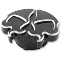 Drag Specialties 0703-0790 Black Left Hand "Dummy Cap" Split Skull Gas Cap