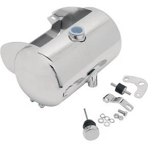 Drag Specialties 0710-0021 Chrome Custom Oil Tank for 84-99 Softail