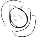 LA Choppers LA-8010KT-16B Black Vinyl Braided Handlebar Cable/Brake Line Kit