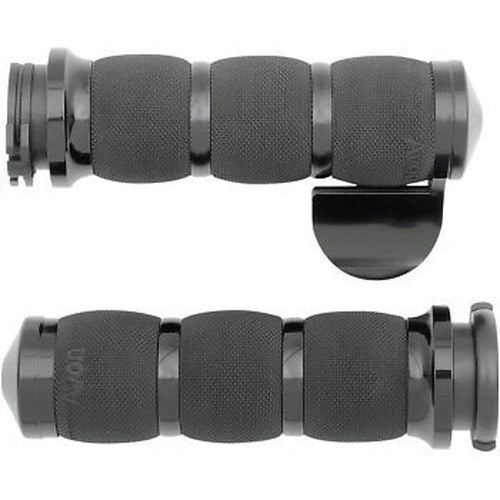 Avon AIR-90-ANO-BOSS Black 3-Ring Air Cushioned Grips w Boss for Cable Op