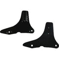 Drag Specialties 1504-0124 Black Sissy Bar Side Plates for 14-23 Touring