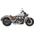 Bassani Black 3" Slip-On Mufflers for Indian Scout 15-21