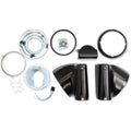 Drag Specialties 2001-1482 Gloss Black Nacelle Kit for 7" Headlights Harley