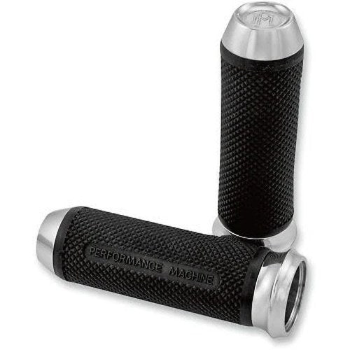 Performance Machine Chrome Elite Custom Hand Grips Harley Electronic Throttle