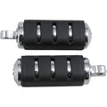 Kuryakyn 7591 Chrome Large Driver Trident Iso Foot Pegs w/ Harley Male Mount