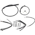 Burly Brand B30-1254 Complete Black Vinyl Handlebar Cable/Line Kit for ApeHanger