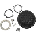 Drag Specialties 1010-1609 Black Bob Retro-Style Air Cleaner for CV/Delphi