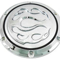 V-Twin 42-0468 Chrome Flame Fire Derby Cover for Sportster 04-22