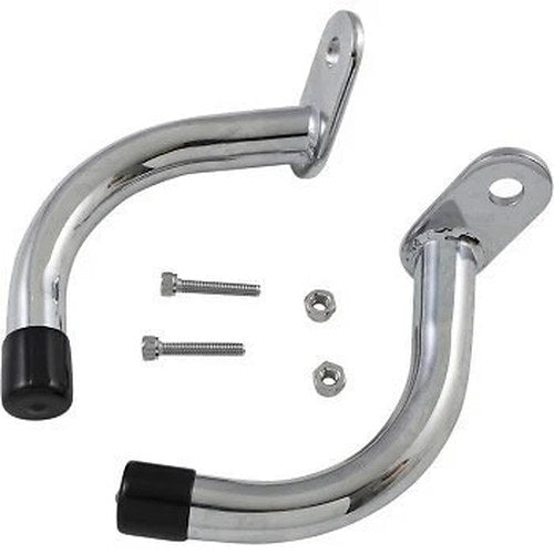 Rick Doss S77-0137 / 3501-0613 Chrome Saddlebag Guard Eliminator Bracket Set