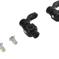 V-Twin 27-0209 360° Adjustable Passenger Footpeg Mount Kit Black