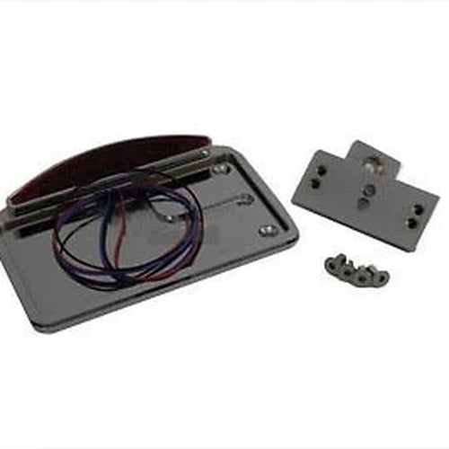 V-Twin 33-0771 Chrome Horizontal LED Tail Lamp Kit Slice Style