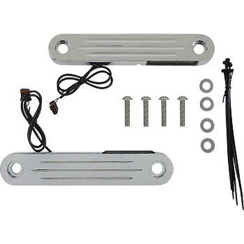 Custom Dynamics PB-DS2-14-C Chrome ProBEAM Dynamic Strips V2 Front Turn Signals
