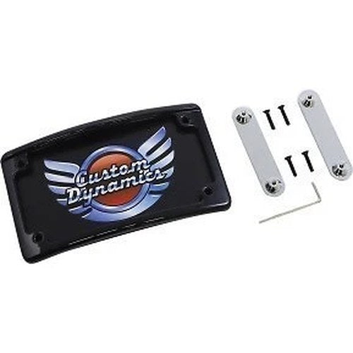 Custom Dynamics LPF-RAD-CVO-B BLack Radius LED License Plate Frame for Cvo