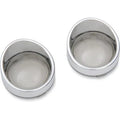 V-Twin 33-1273 Chrome Smoke Turn Signal Lens Lenses & Visor for Harley Deuce