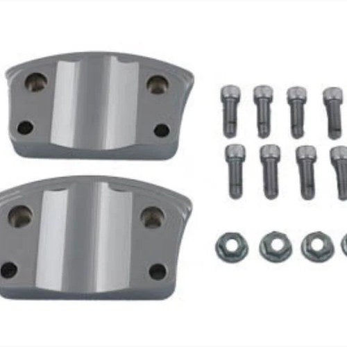 V-Twin 31-0761 Chrome Flstf Fender Adapter Spacers Brackets for Touring 00-13