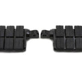 V-Twin 27-1059 Black Iso Dually Foot Pegs for Male Mount Harley Application