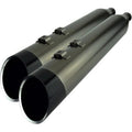 Khrome Werks 202655 Smoked Chrome Satin Edge 4.5" HP Plus Slip-On Mufflers 17-24