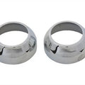 V-Twin 24-9939 39mm Fork Boot Cover Set Chrome